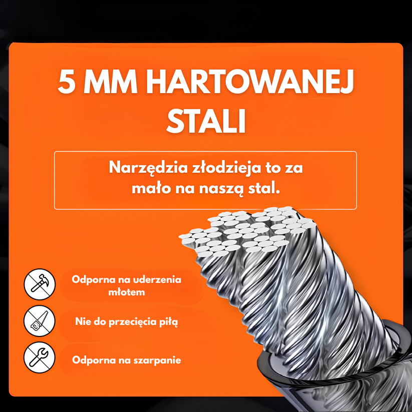 Pancerny Rygiel – Stalowa Blokada Kierownicy i Pasa