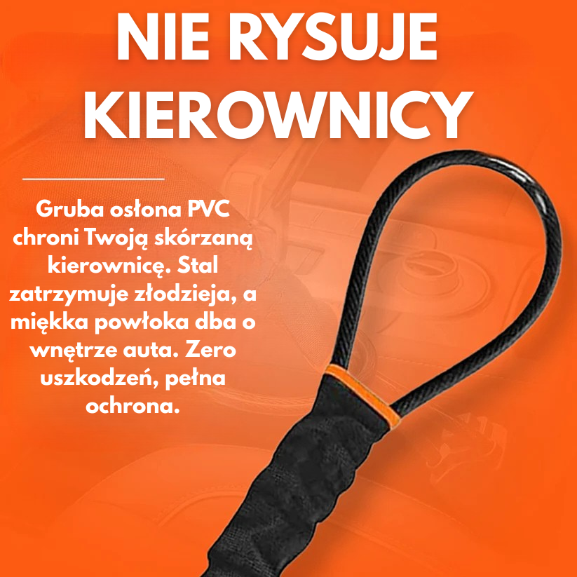 Pancerny Rygiel – Stalowa Blokada Kierownicy i Pasa